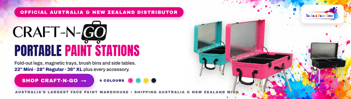 The Face Paint Shop is the proud sole distributor for the Craft-n-Go for Oceania.