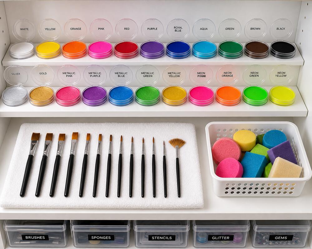 Make Your Face Paint Last Longer: Cake Care, Brush Care and Smart Storage
