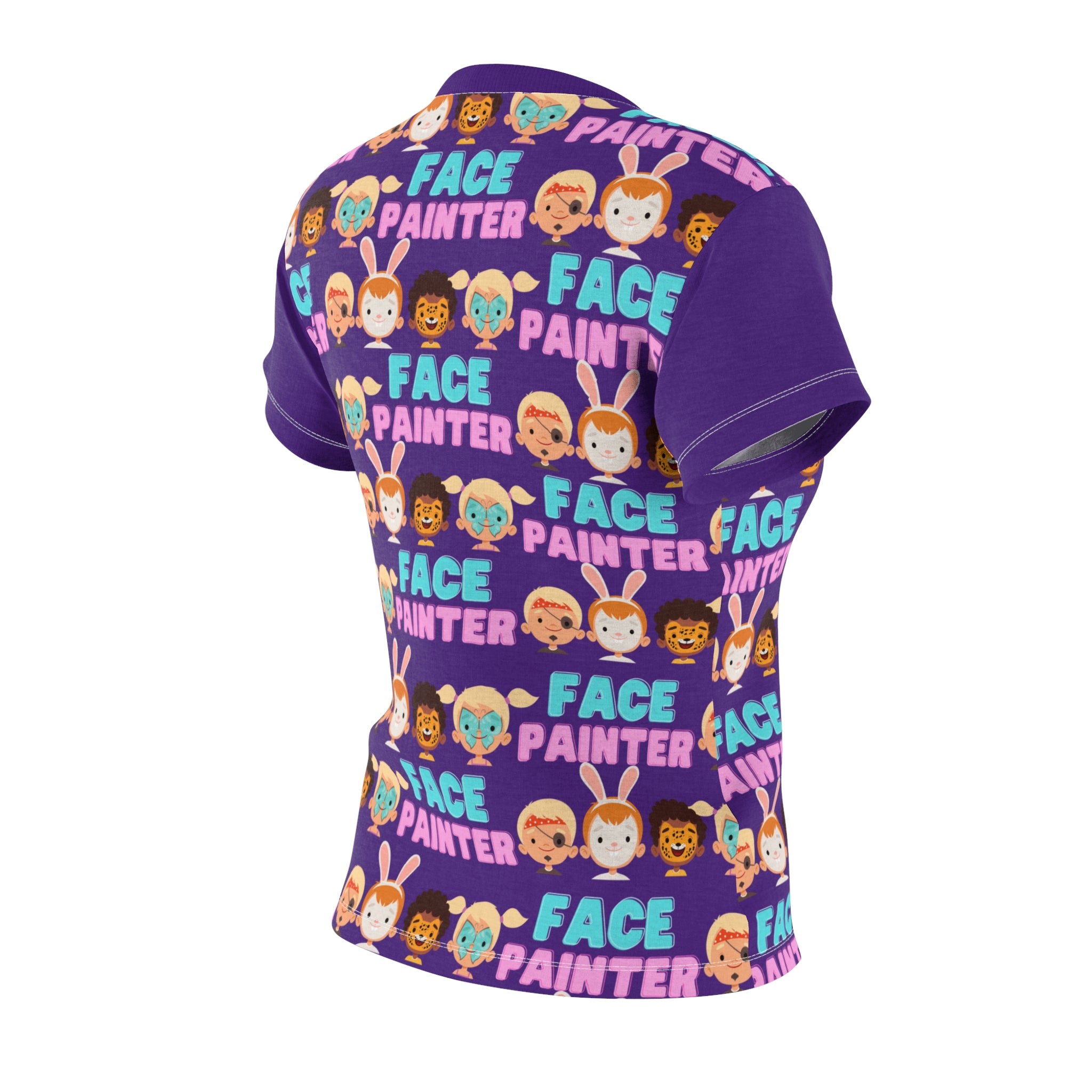 Purple Fun Face Painter Women's TShirt