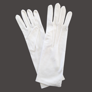 Santa Claus Long White Gloves