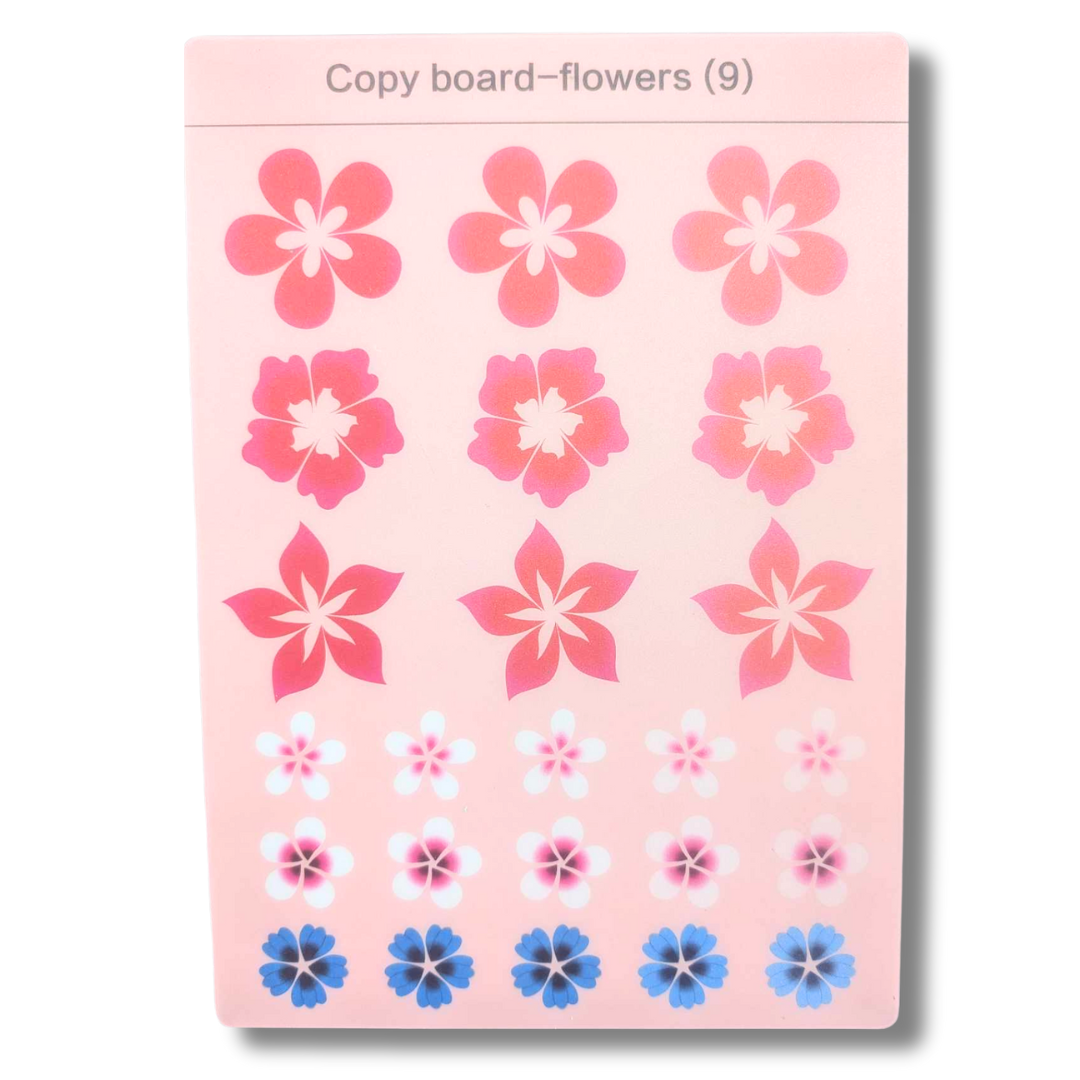 Copyboard No.9 Flowers -  Reusable Practice Board