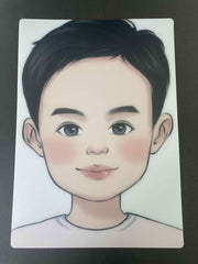 Reusable Face Paint Practice Face Board - Boy 2