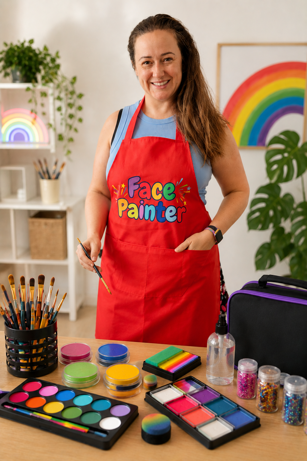 Face Painting Apron - Colour Splash