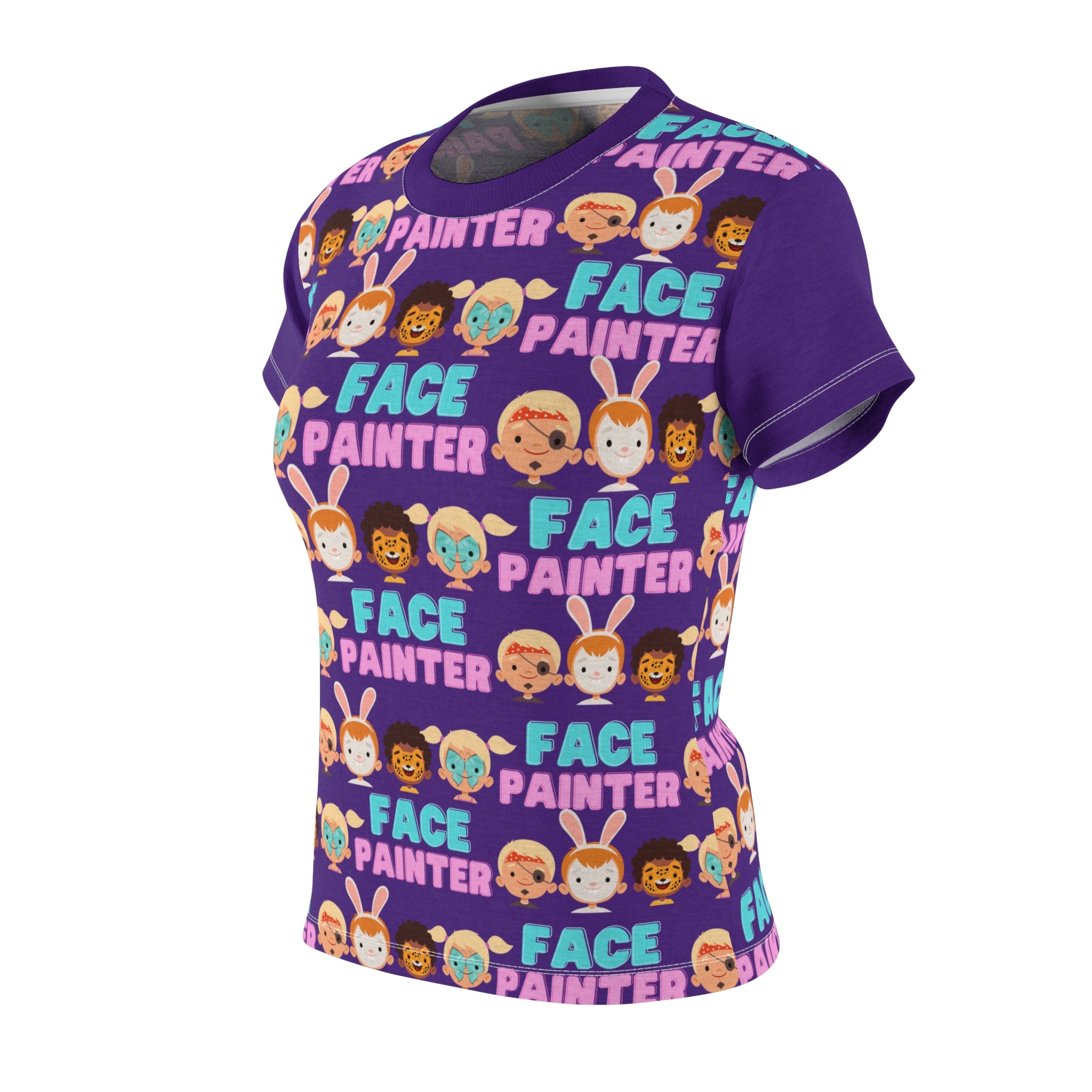 Purple Fun Face Painter Women's TShirt