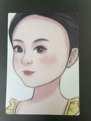 Reusable Face Paint Practice Face Board - Side on