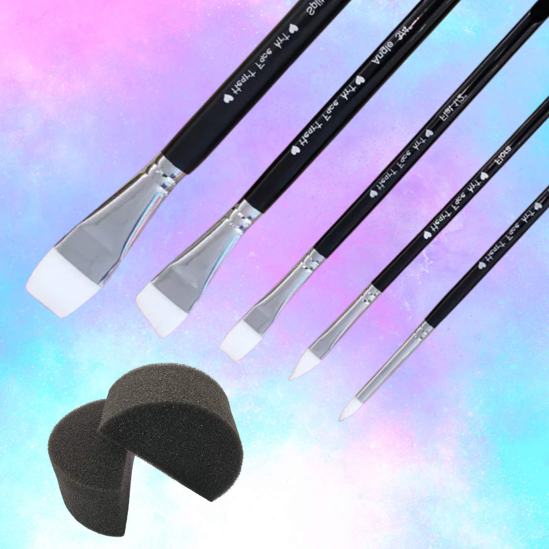 Face Paint Brushes & Sponges