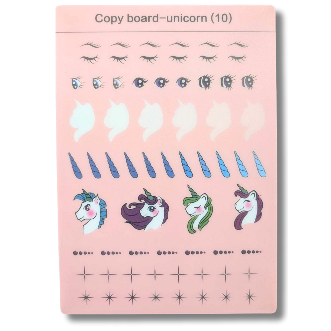 Copyboard No. 10 Unicorn -  Reusable Practice Board