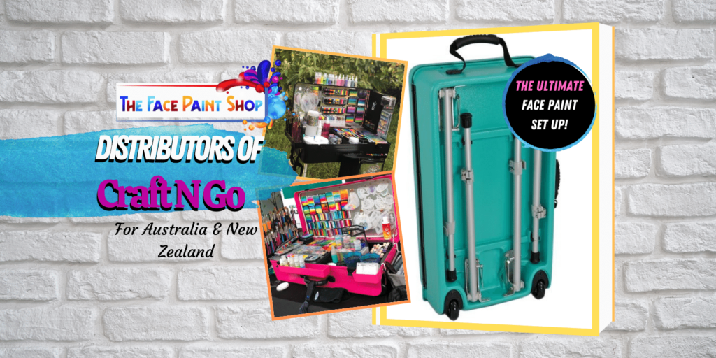 Craft-n-Go paint stations at The Face Paint Shop, distributor for Australia and New Zealand