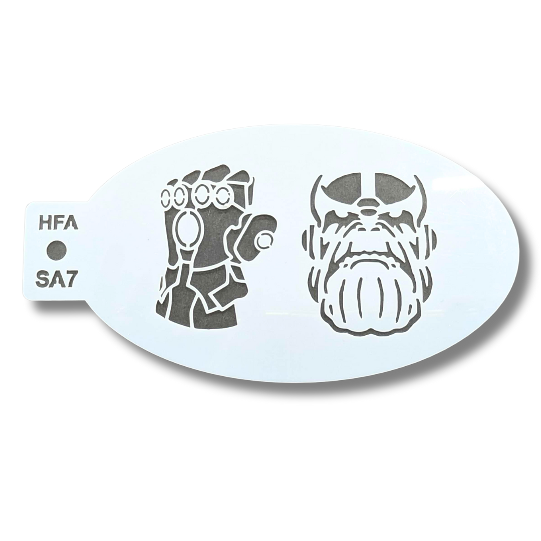 Face Painting Stencil - SA7 Gauntlet