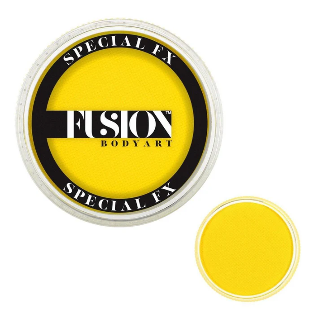 Fusion Body Art Face Paint Cake Neon - Yellow