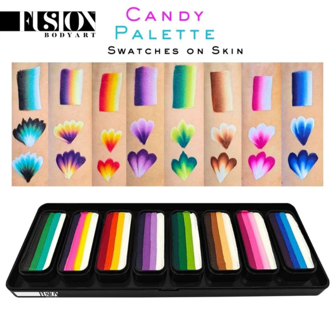 NEW Fusion Body Art Thin Strokes | Candy Palette + Free Brush