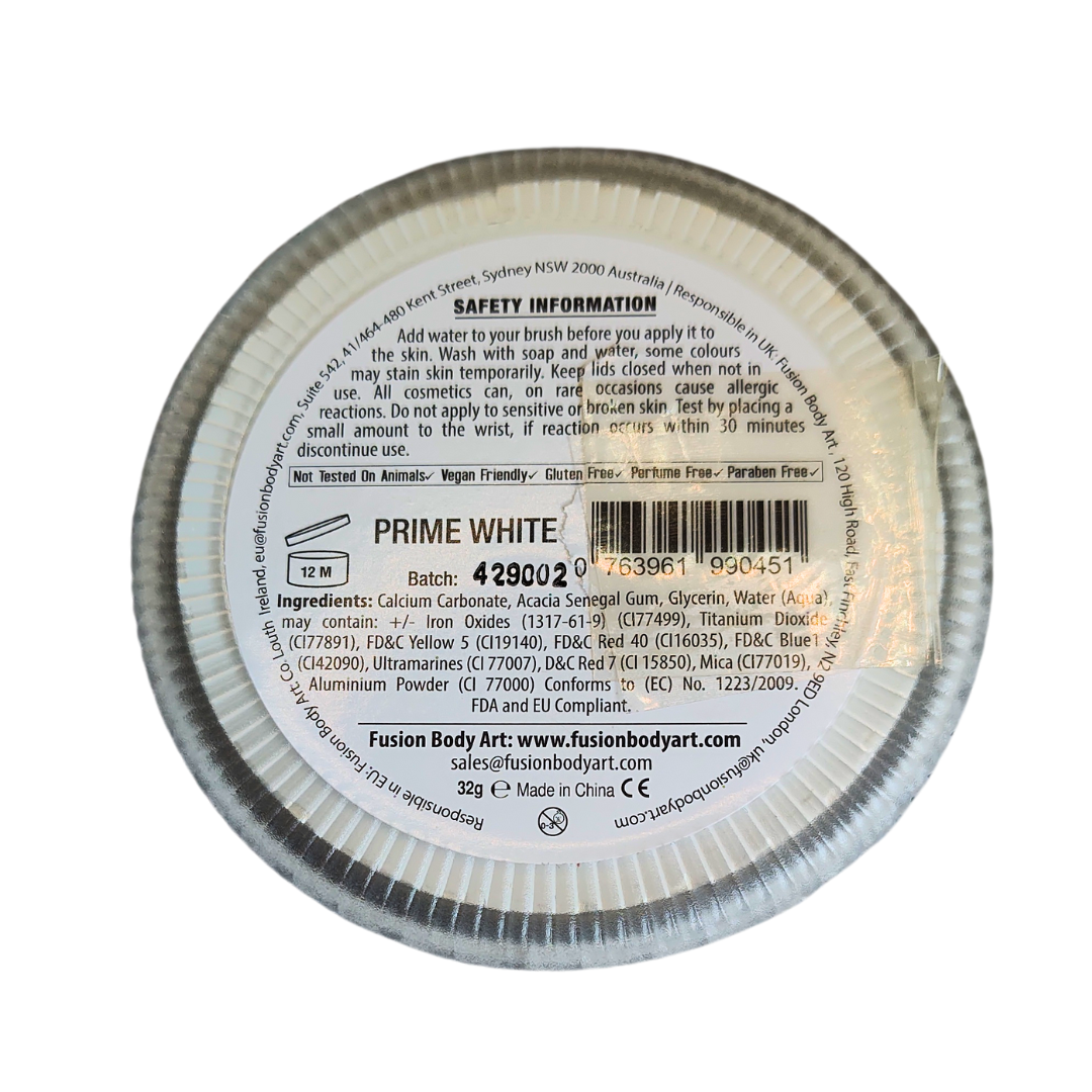 Fusion Body Art Face Paint Cake Prime - Prime White 32g