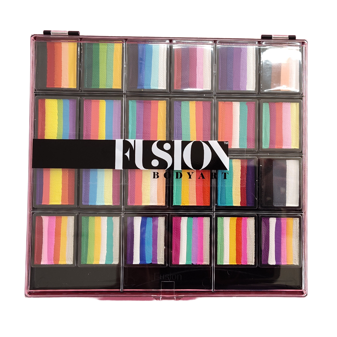 Fusion Body Art One Stroke Palette - Rainbow Paradise