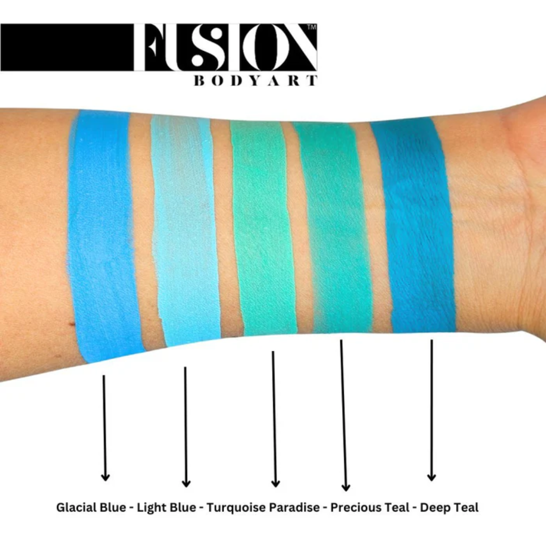 Fusion Body Art Face Paint Cake Prime - Light Blue 32g