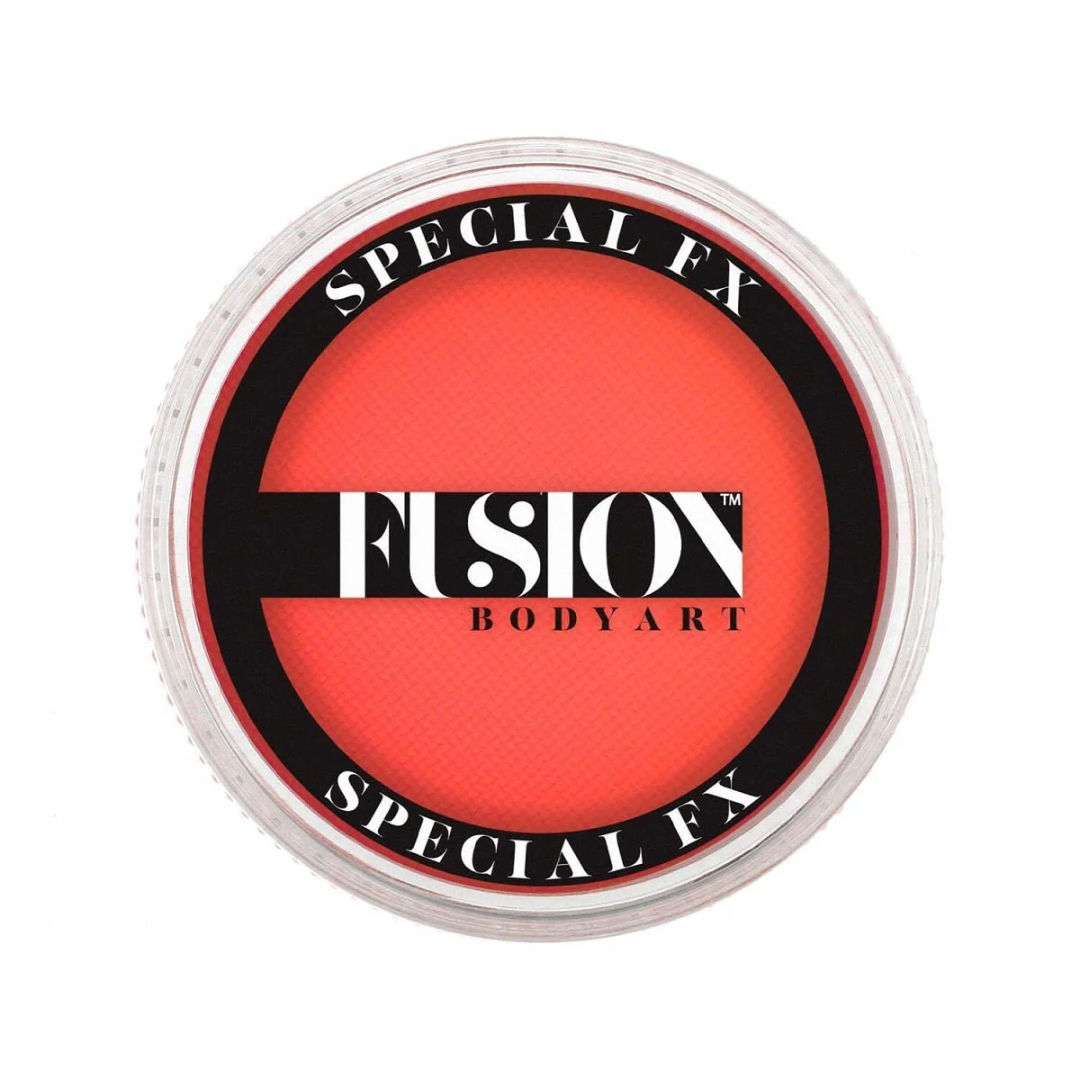 Fusion Body Art Face Paint Cake Neon - Orange 32g