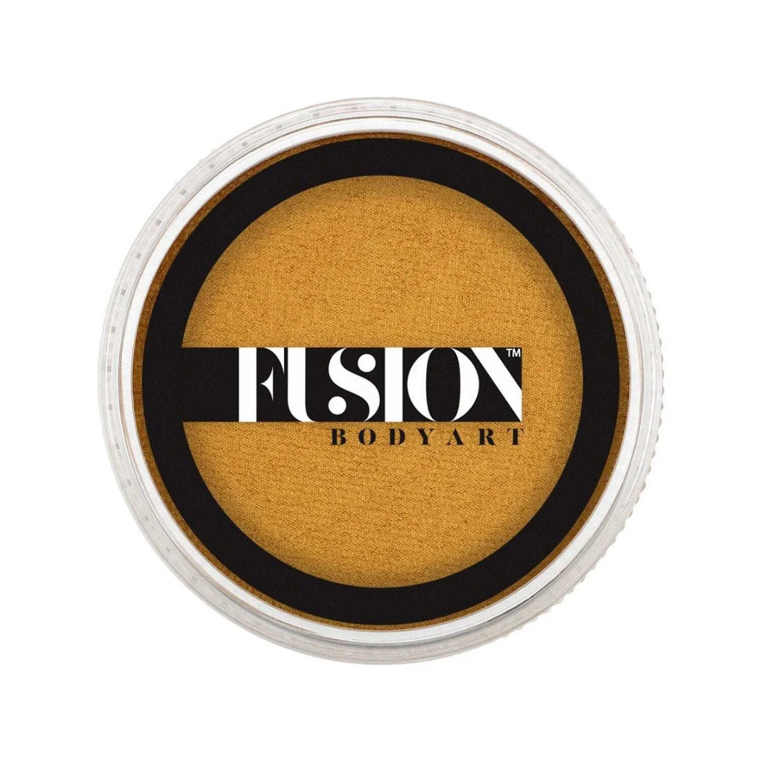 Fusion Body Art Face Paint Cake Pearl - Metallic Gold 25g