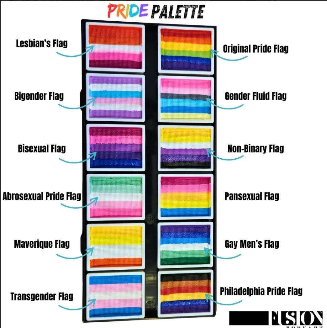 Fusion Body Art Pride Face Paint Palette from The Face Paint Shop