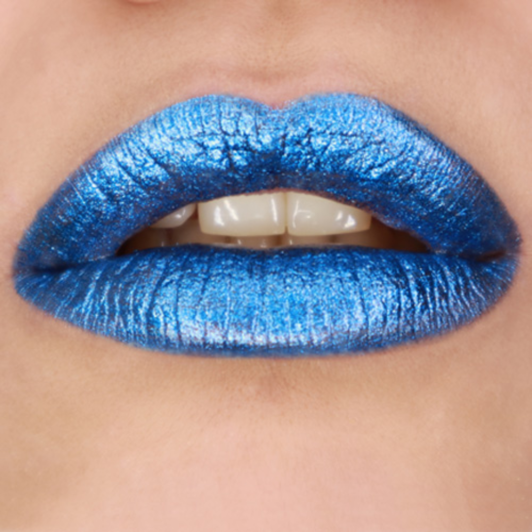 Grimas Make Up | Lipstick Metallic Pure Stick 7-93 - Blue - alternate view