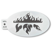 Face Painting Stencil - A06 Flames
