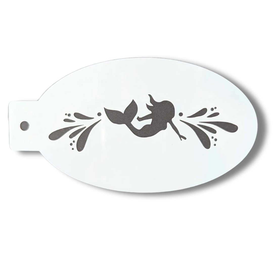 Face Painting Stencil - NH3 Swimming Mermaid Crown