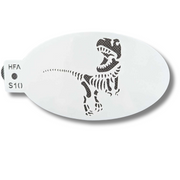 Face Painting Stencil - S10 Bonesy T-Rex