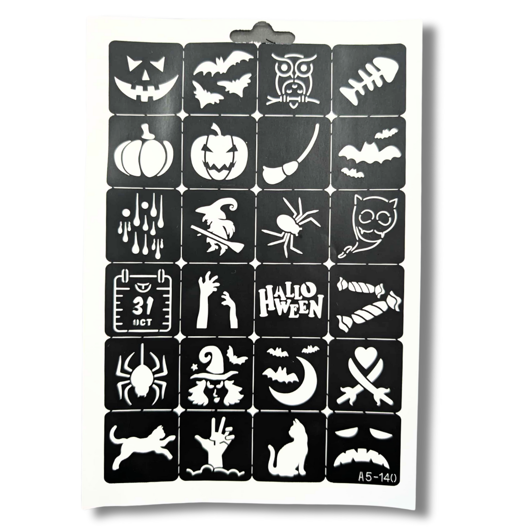 Halloween Glitter Tattoo Sheet 1