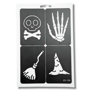 Halloween Glitter Tattoo Sheet 2