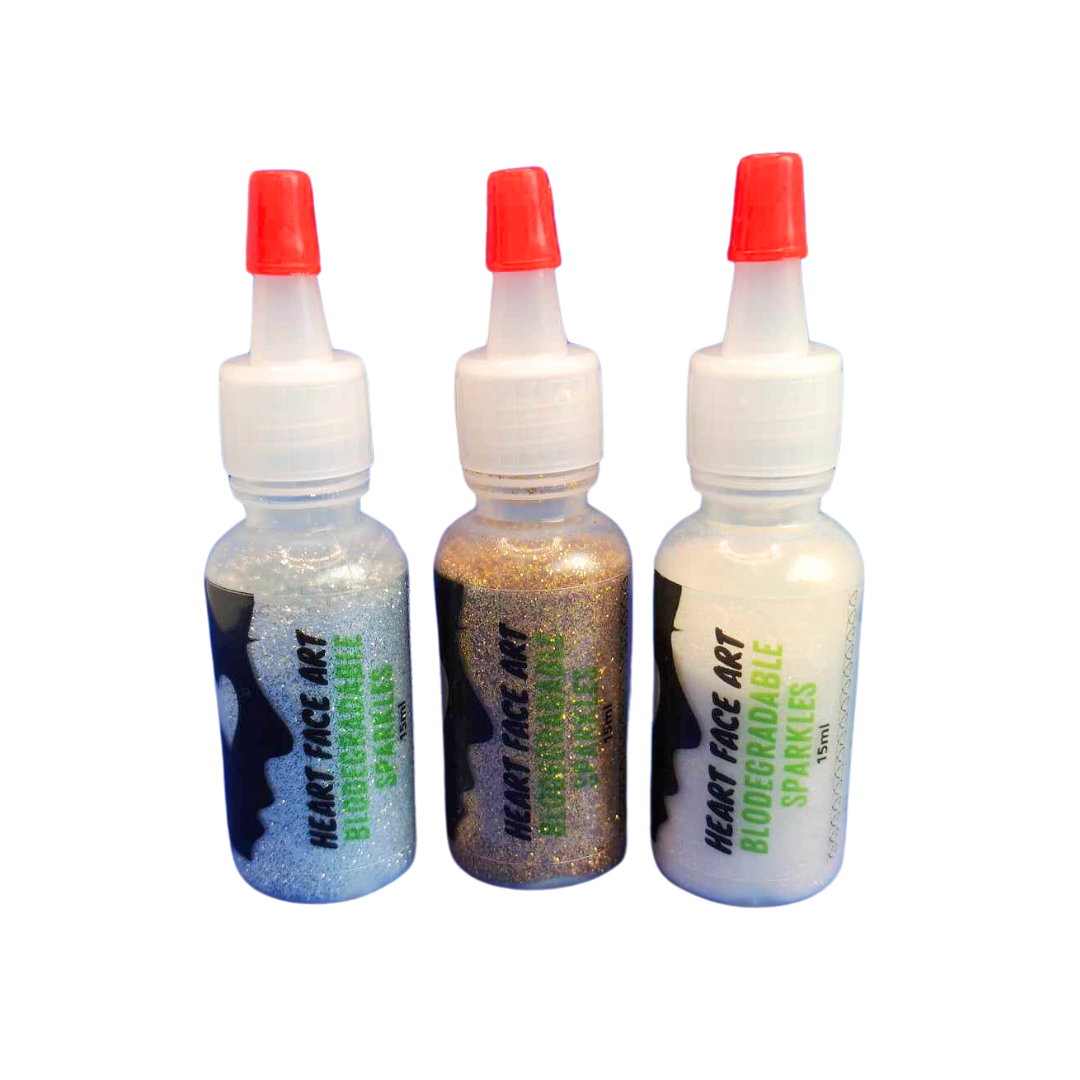 Heart Face Art Bio Glitter 15ml - Silver