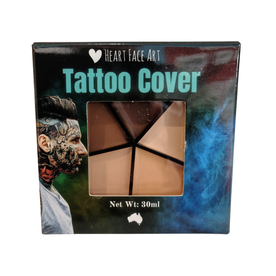 Heart Face Art SFX Tattoo Cover Wheel