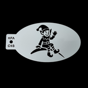 Face Painting Stencil - C03 Santa's Helper