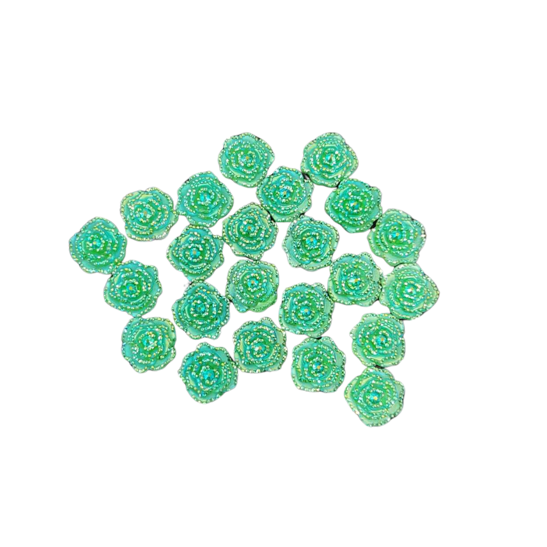 MYO Bling - Sparkle Green Flowers