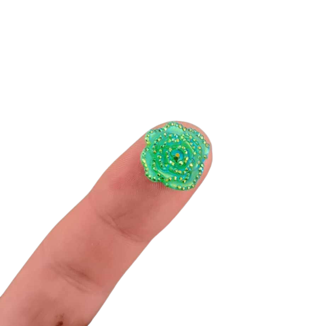 MYO Bling - Sparkle Green Flowers