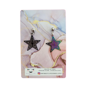 Holographic Night Star Earrings