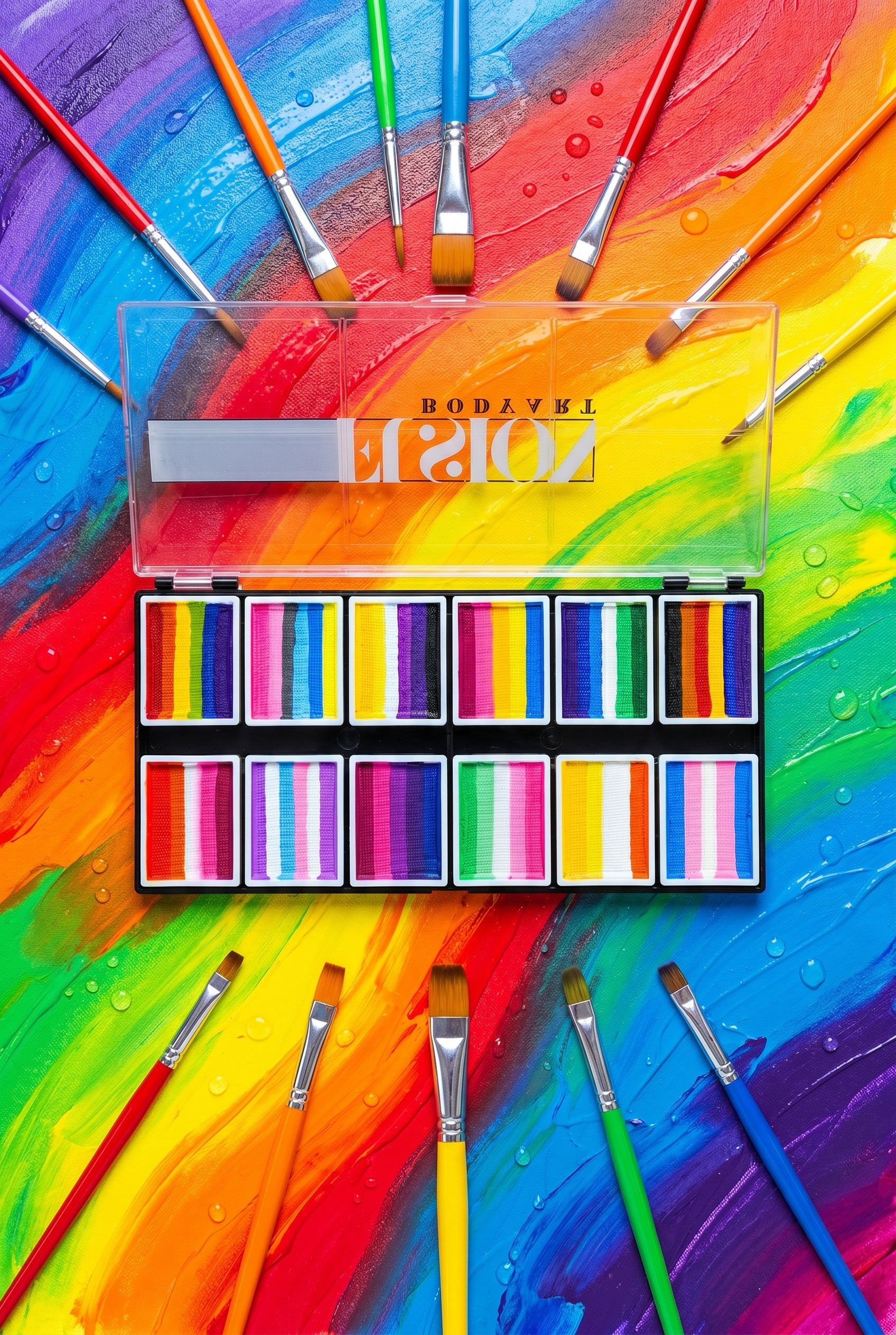 NEW Fusion Body Art Face Paint Palette - Pride