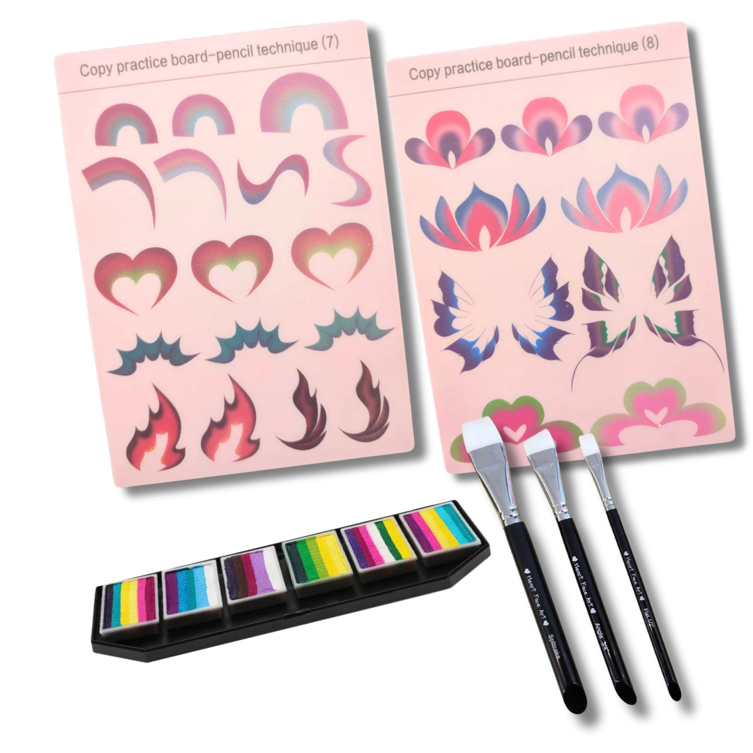 Practice Face Painting | Split Cake Practice Pack