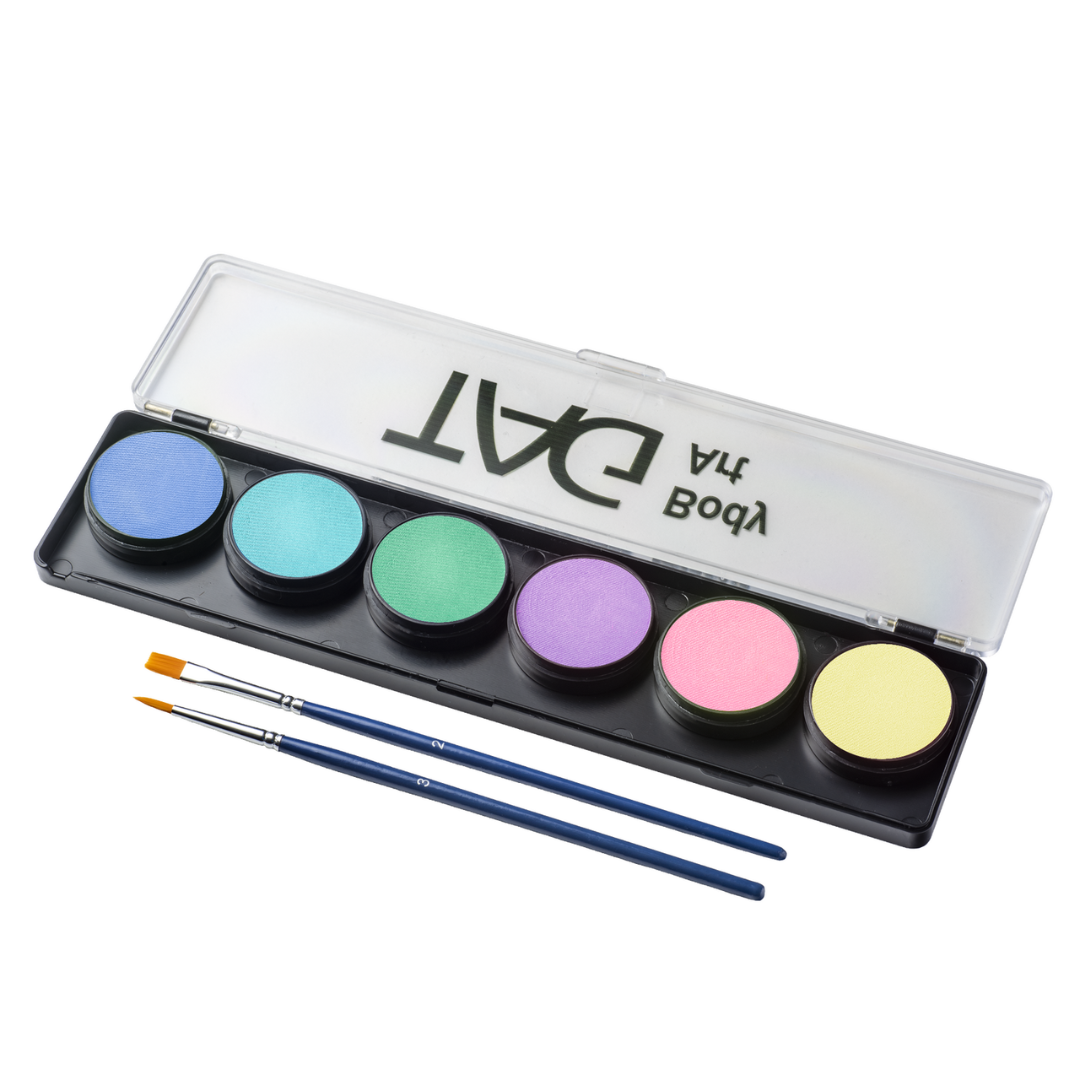 TAG Body Art Face Paint Palette - Pastel Macaron 6 x 10g