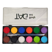 TAG Body Art Face Paint Palette - Regular 12 x 10g