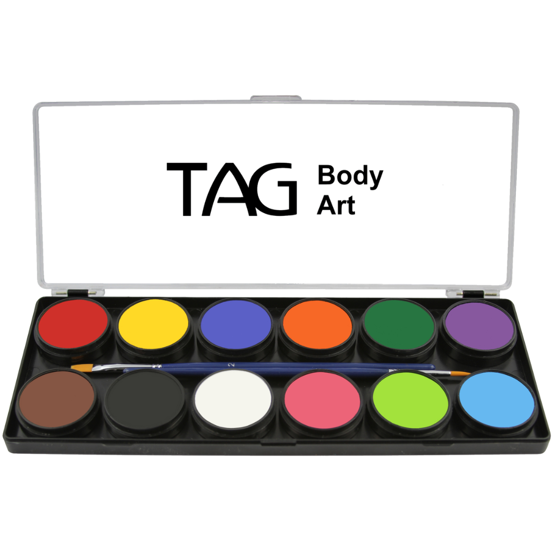 TAG Body Art Face Paint Palette - Regular 12 x 10g