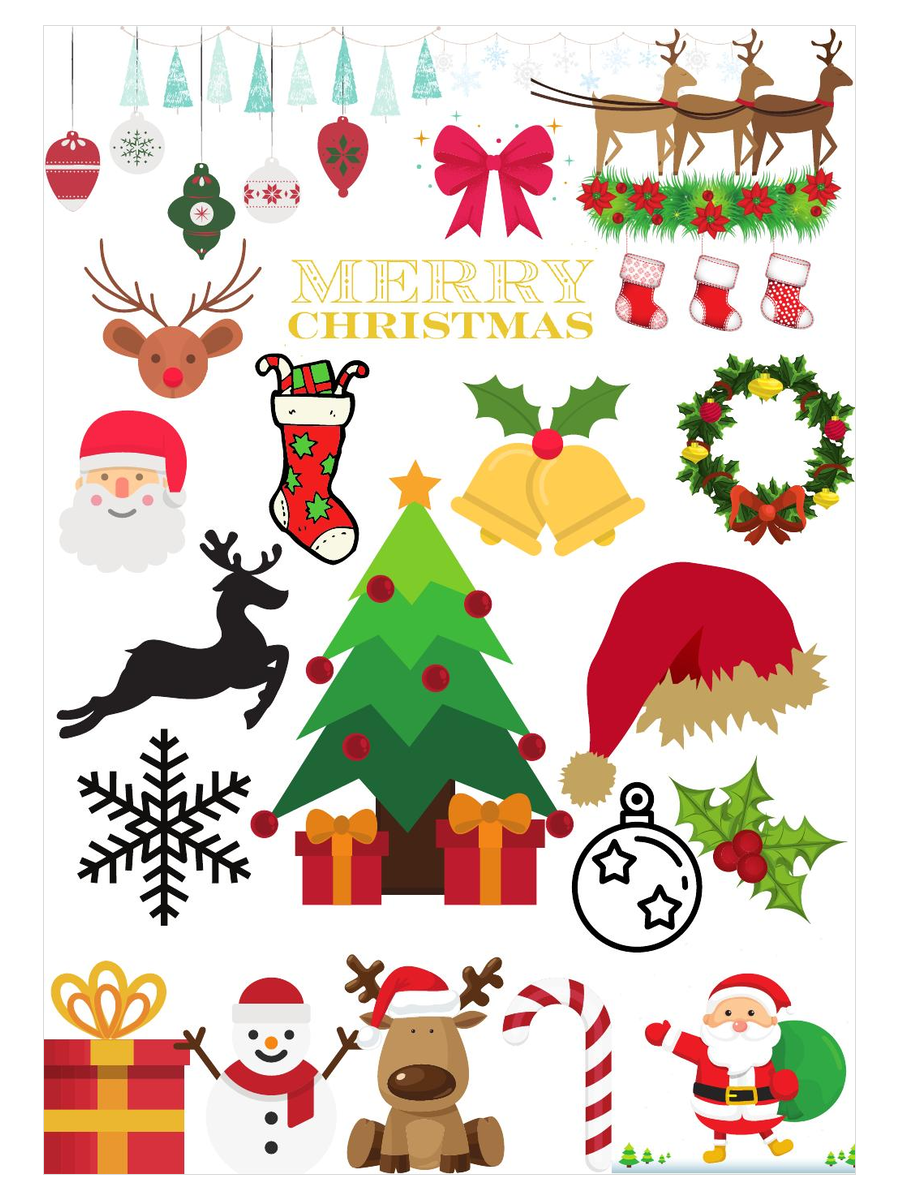 Christmas Inspirations free downloadable face painting mood board from The Face Paint Shop