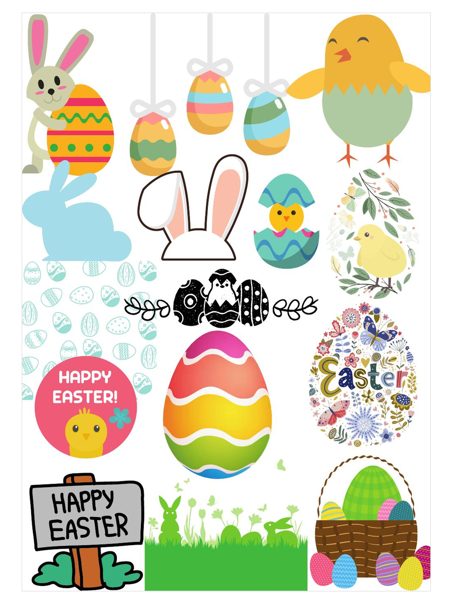 Easter Inspirations free downloadable face painting mood board from The Face Paint Shop