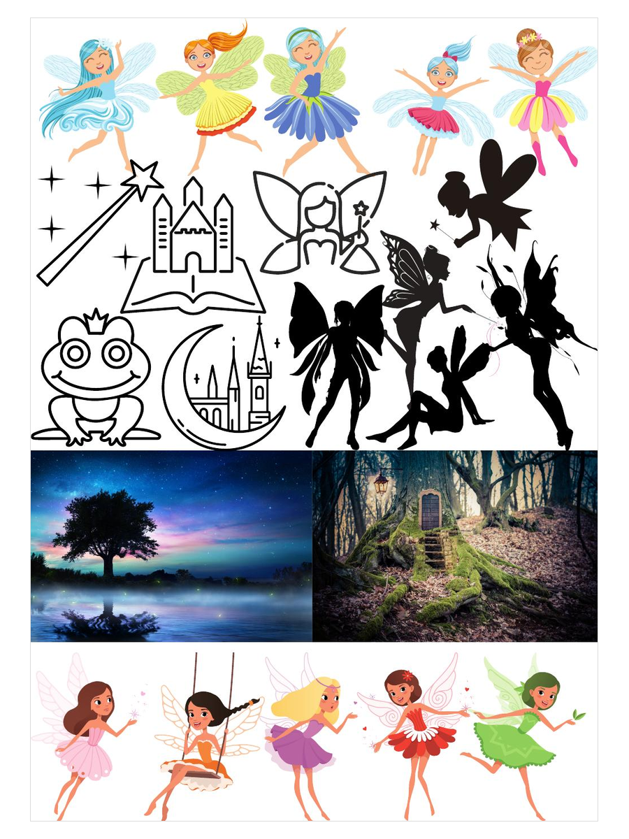 Fairies Inspirations free downloadable face painting mood board from The Face Paint Shop