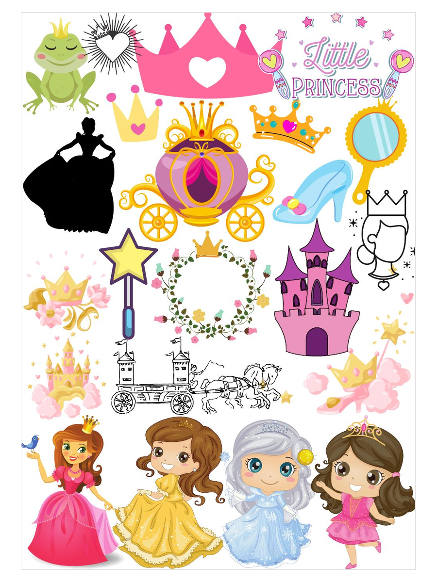 Princes and Princesses Inspirations free downloadable face painting mood board from The Face Paint Shop