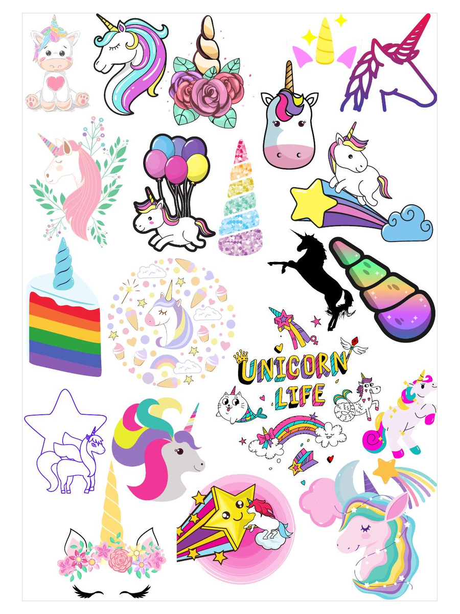 Unicorns Inspirations free downloadable face painting mood board from The Face Paint Shop