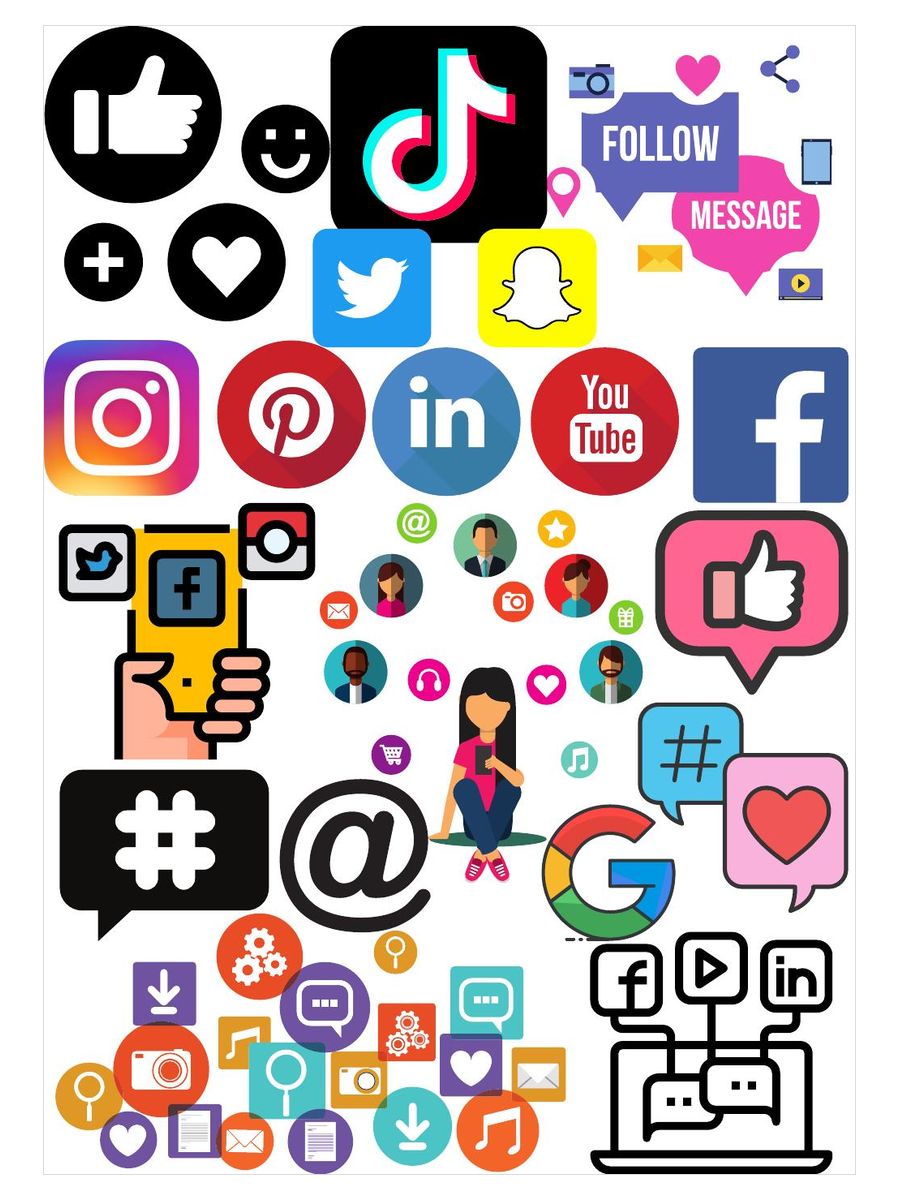 Social Media Inspirations free downloadable face painting mood board from The Face Paint Shop