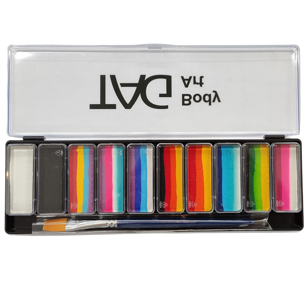 TAG Body Art 1 Stroke Face Paint Palette - 10 x 10g