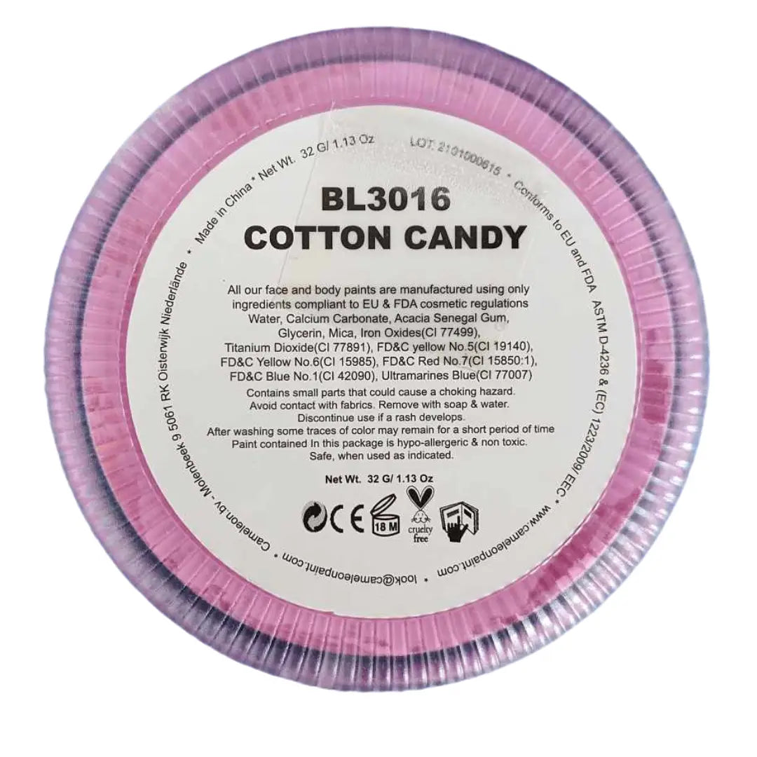 Buy Cameleon Base Line 32g - Cotton Candy (Pink) and professional face & body paint for beginners in Australia. Where to buy face paint near me.