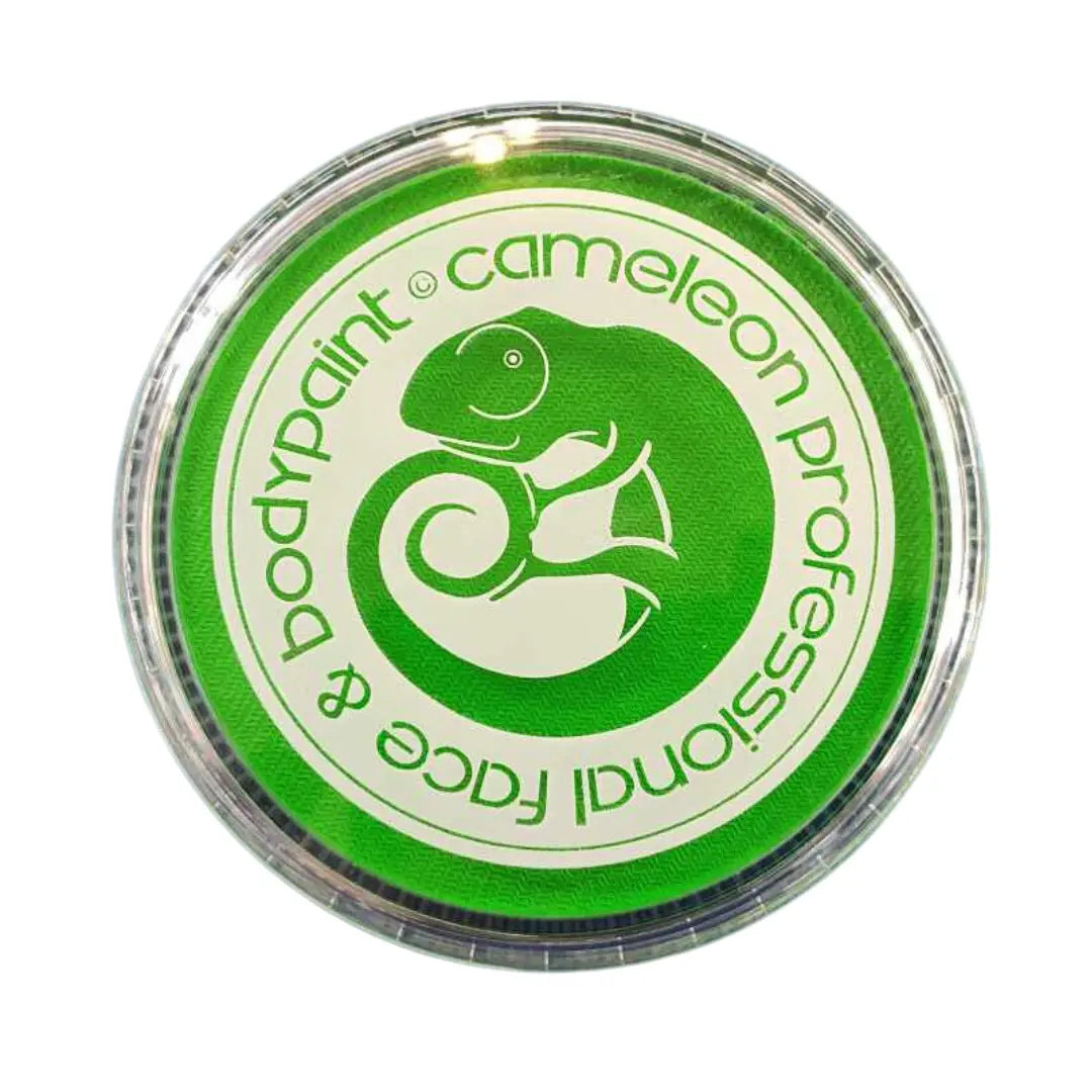 Buy Cameleon Base Line UV 32g - Kryptonite Green and professional face & body paint for beginners in Australia. Where to buy face paint near me.