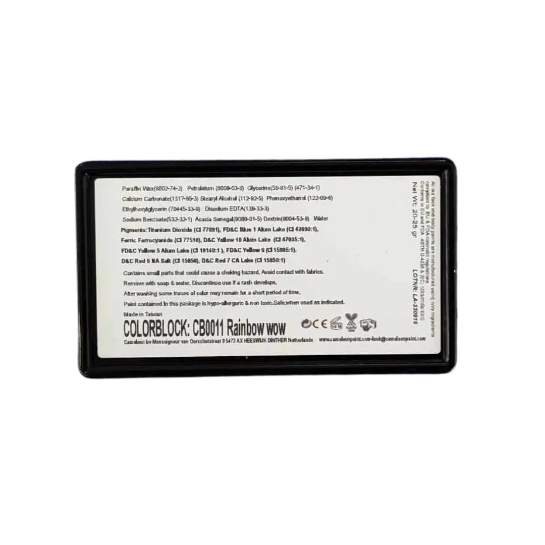 Buy Cameleon Colourblock 30g - RainbowWOW and professional face & body paint for beginners in Australia. Where to buy face paint near me.