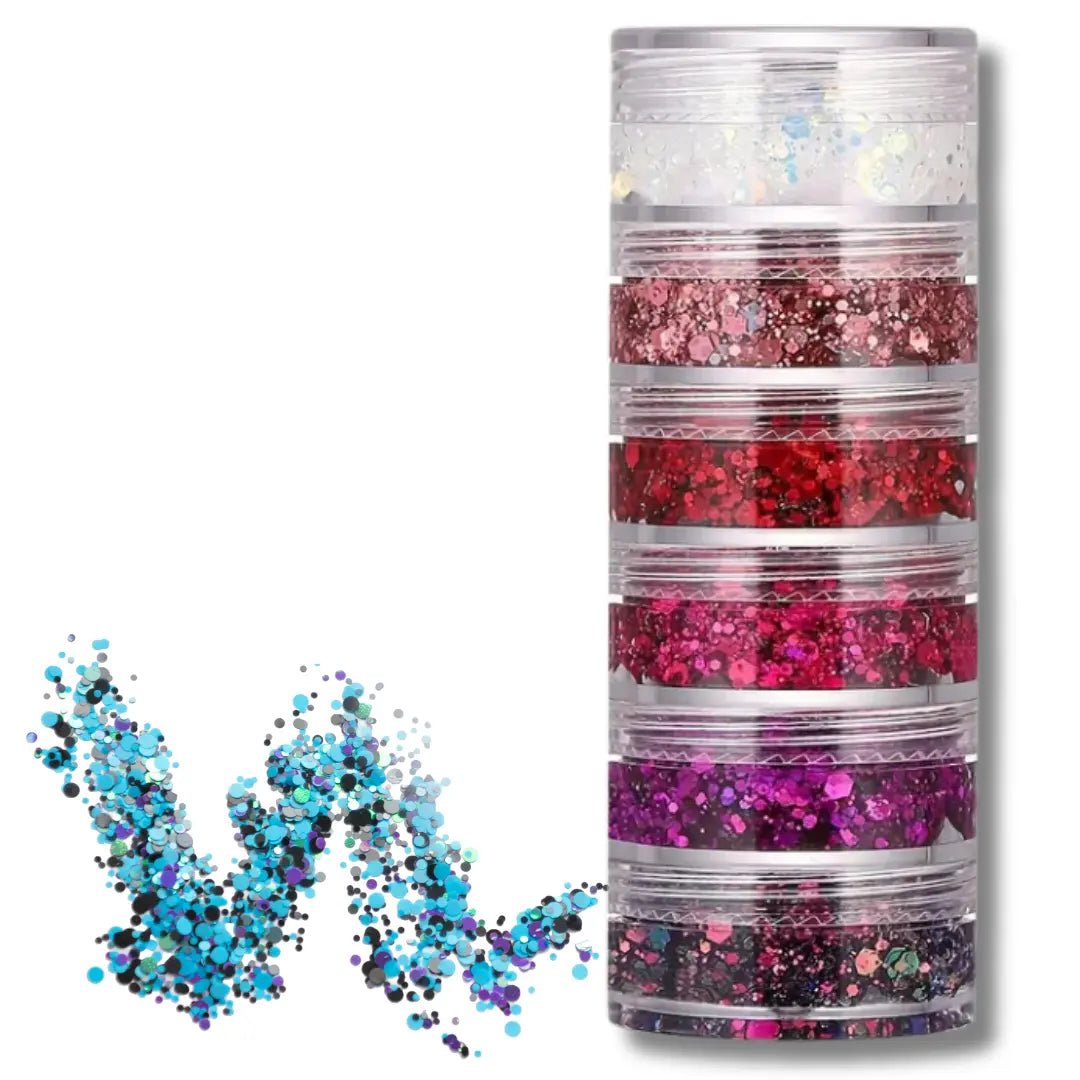 Chunky Glitter Gel Stack - Cupid