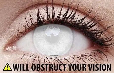  Buy ColourVUE 1 Day Costume Lenses - Blind White and professional face & body paint for beginners in Australia. Where to buy face paint near me. 